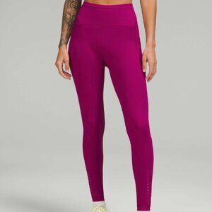 LULULEMON Swift Speed High-Rise Tight 28" Magenta Purple Leggings size 16